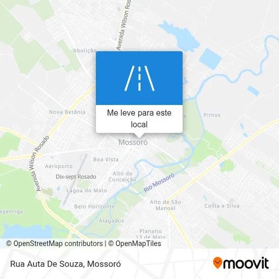 Rua Auta De Souza mapa