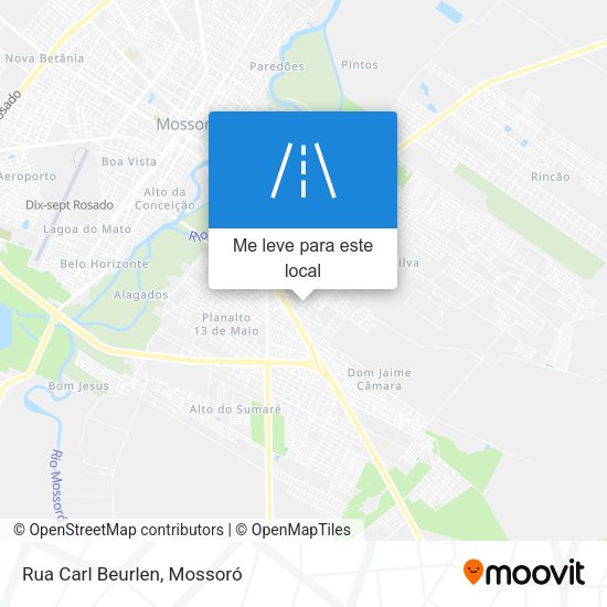 Rua Carl Beurlen mapa