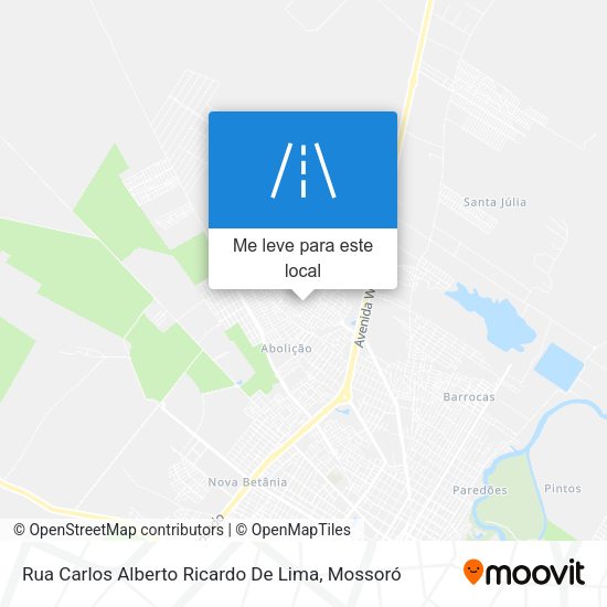 Rua Carlos Alberto Ricardo De Lima mapa