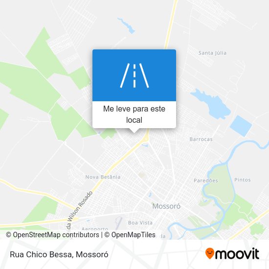 Rua Chico Bessa mapa