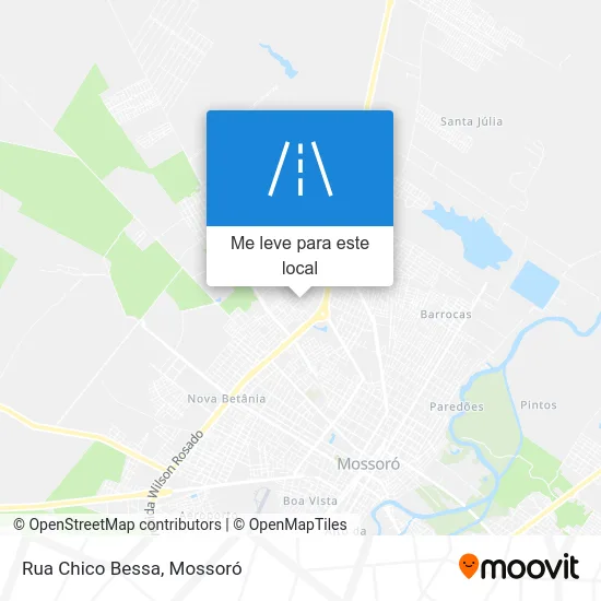 Rua Chico Bessa mapa