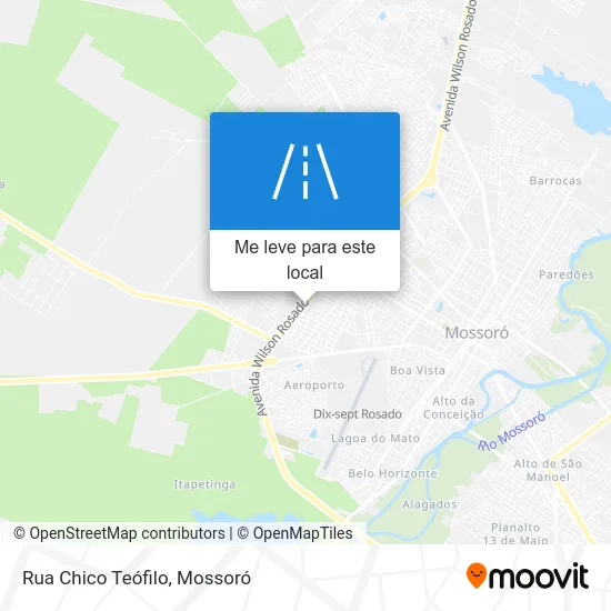 Rua Chico Teófilo mapa