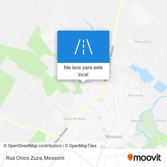 Rua Chico Zuza mapa
