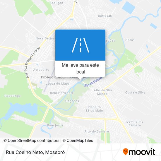 Rua Coelho Neto mapa