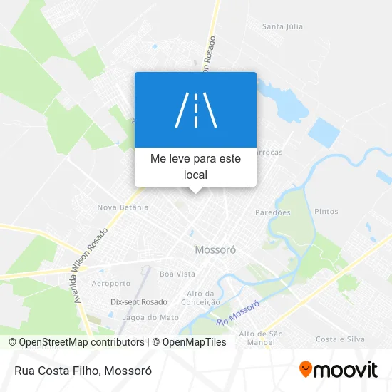 Rua Costa Filho mapa
