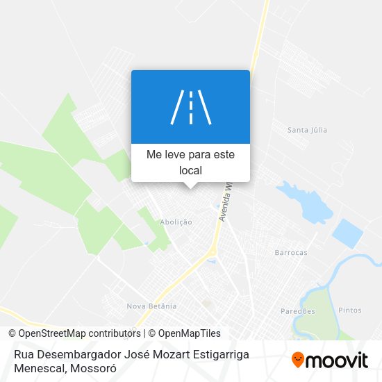 Rua Desembargador José Mozart Estigarriga Menescal mapa