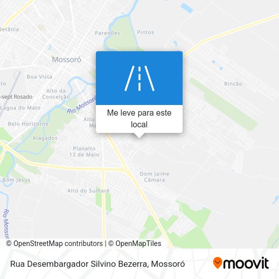 Rua Desembargador Silvino Bezerra mapa