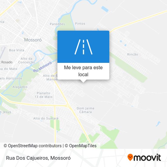 Rua Dos Cajueiros mapa