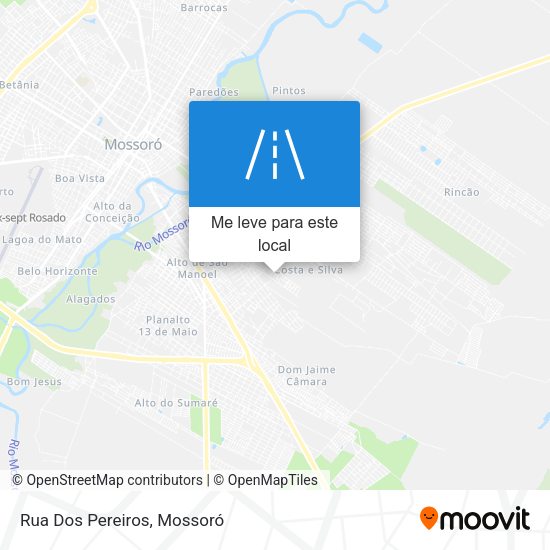 Rua Dos Pereiros mapa
