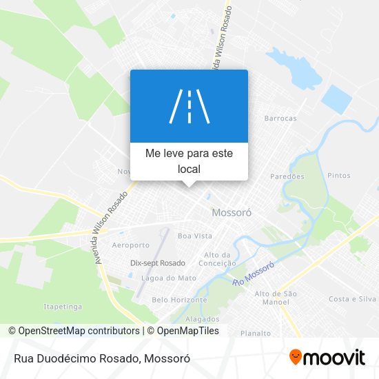 Rua Duodécimo Rosado mapa