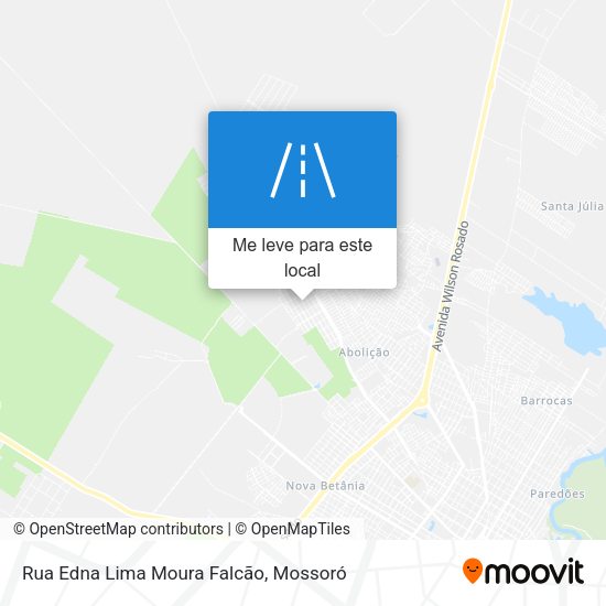 Rua Edna Lima Moura Falcão mapa