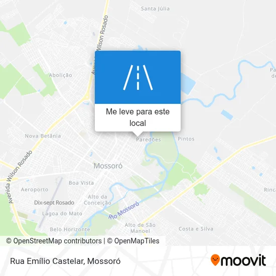 Rua Emílio Castelar mapa
