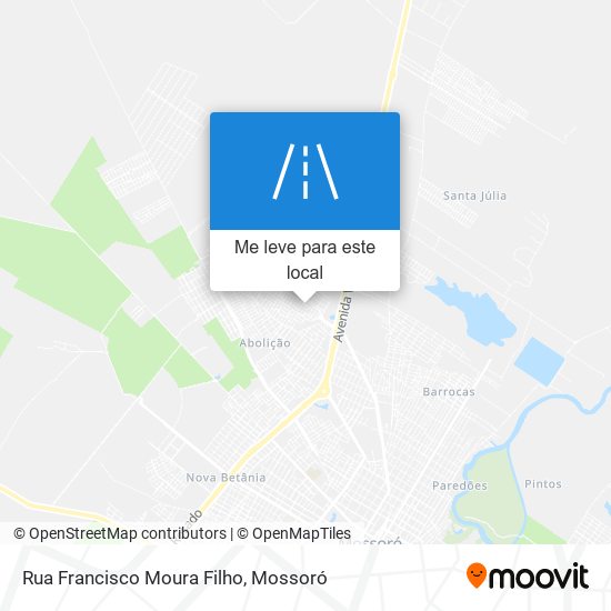 Rua Francisco Moura Filho mapa