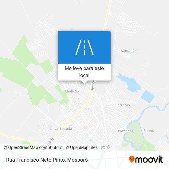 Rua Francisco Neto Pinto mapa