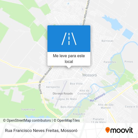 Rua Francisco Neves Freitas mapa