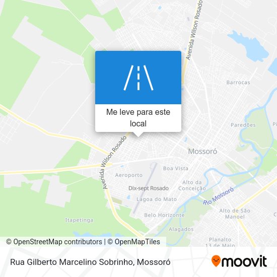 Rua Gilberto Marcelino Sobrinho mapa