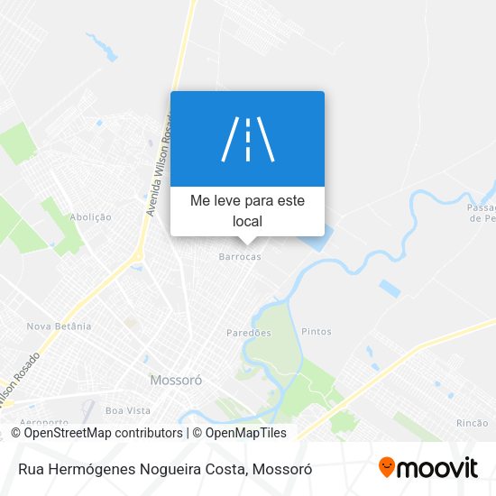 Rua Hermógenes Nogueira Costa mapa