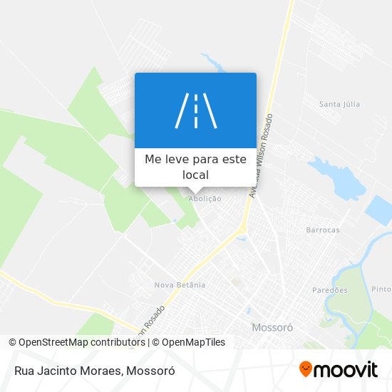 Rua Jacinto Moraes mapa