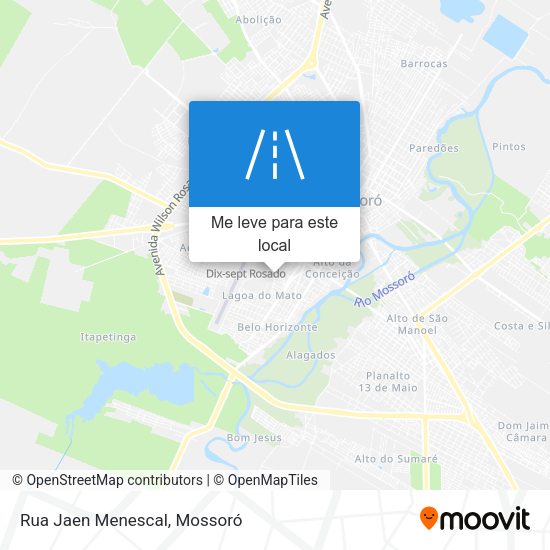 Rua Jaen Menescal mapa