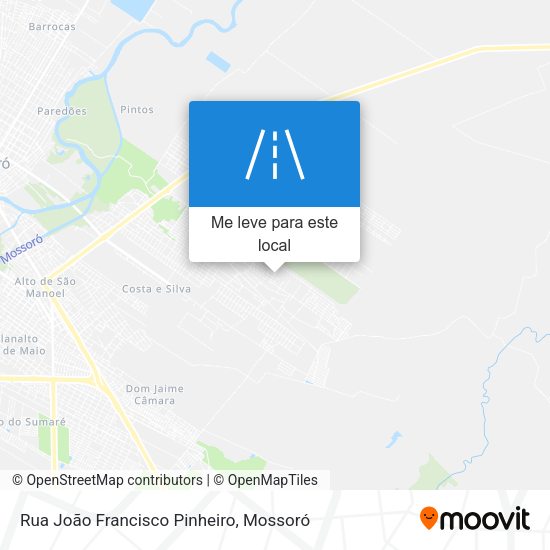 Rua João Francisco Pinheiro mapa
