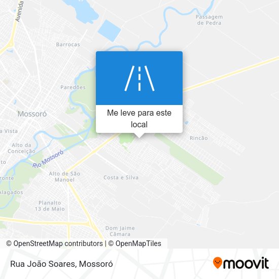Rua João Soares mapa