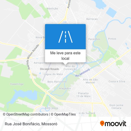 Rua José Bonifácio mapa
