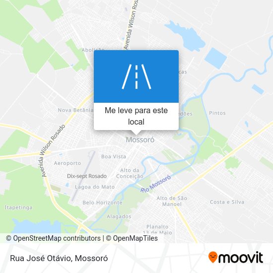 Rua José Otávio mapa