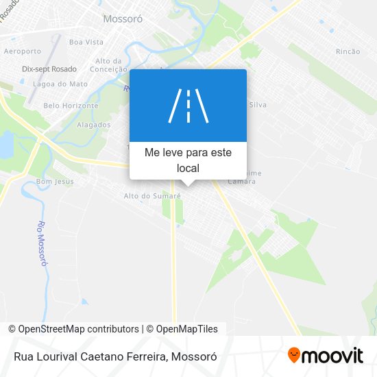Rua Lourival Caetano Ferreira mapa