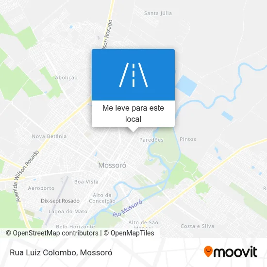 Rua Luiz Colombo mapa