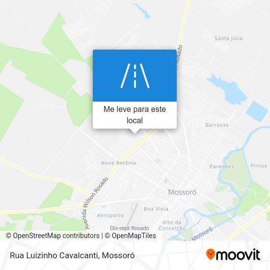 Rua Luizinho Cavalcanti mapa