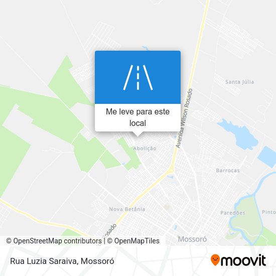 Rua Luzia Saraiva mapa