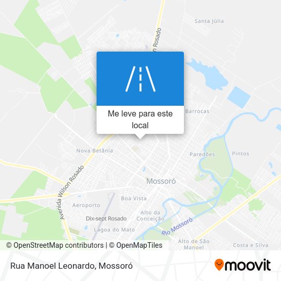 Rua Manoel Leonardo mapa