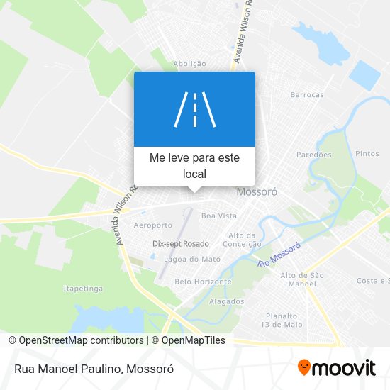 Rua Manoel Paulino mapa