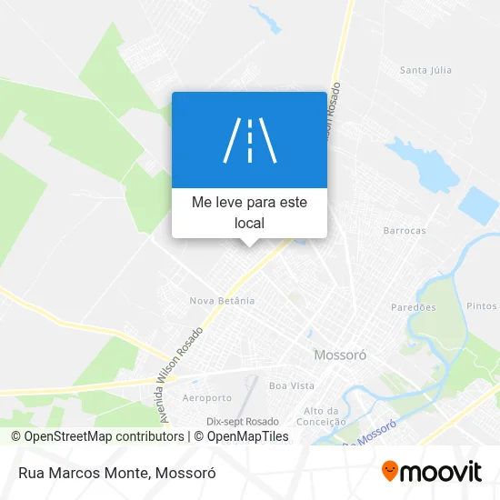 Rua Marcos Monte mapa