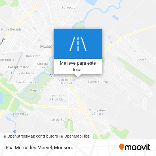 Rua Mercedes Marvel mapa