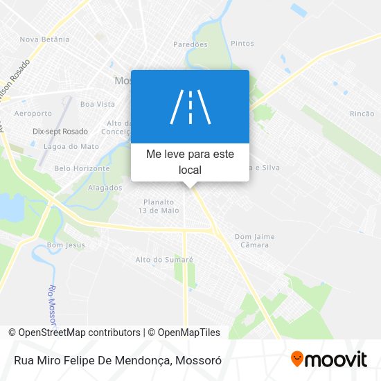 Rua Miro Felipe De Mendonça mapa