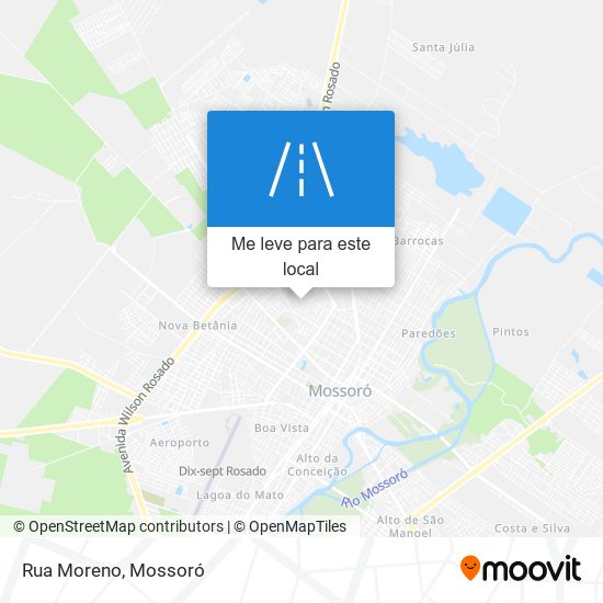 Rua Moreno mapa