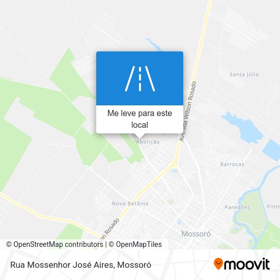 Rua Mossenhor José Aires mapa