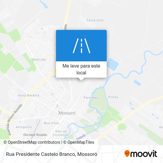 Rua Presidente Castelo Branco mapa