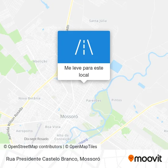 Rua Presidente Castelo Branco mapa