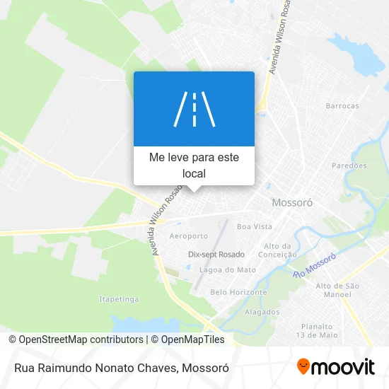 Rua Raimundo Nonato Chaves mapa