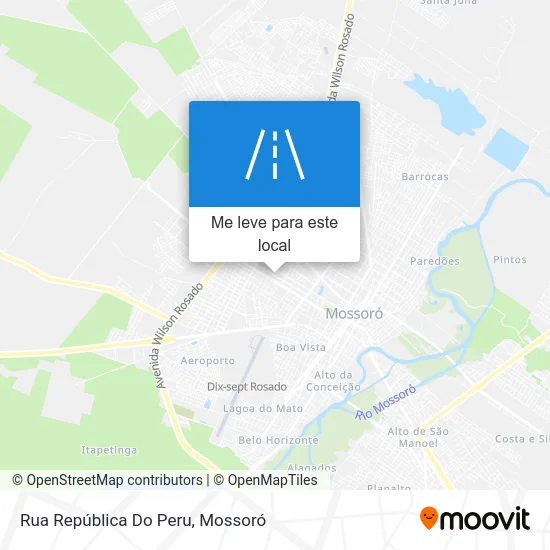 Rua República Do Peru mapa