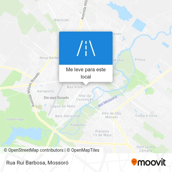 Rua Rui Barbosa mapa