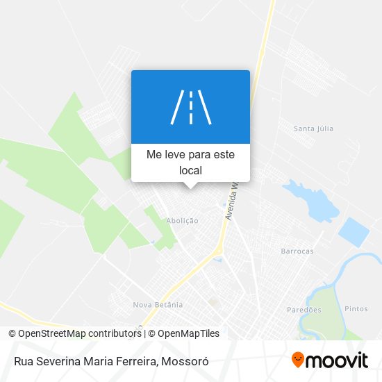 Rua Severina Maria Ferreira mapa