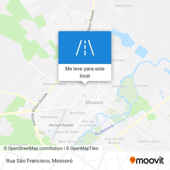 Rua São Francisco mapa
