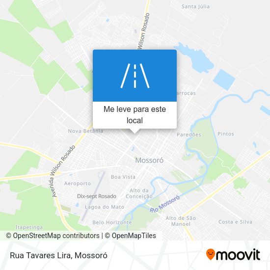 Rua Tavares Lira mapa