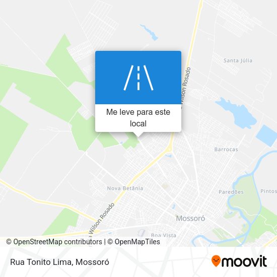 Rua Tonito Lima mapa