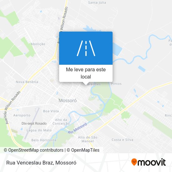 Rua Venceslau Braz mapa