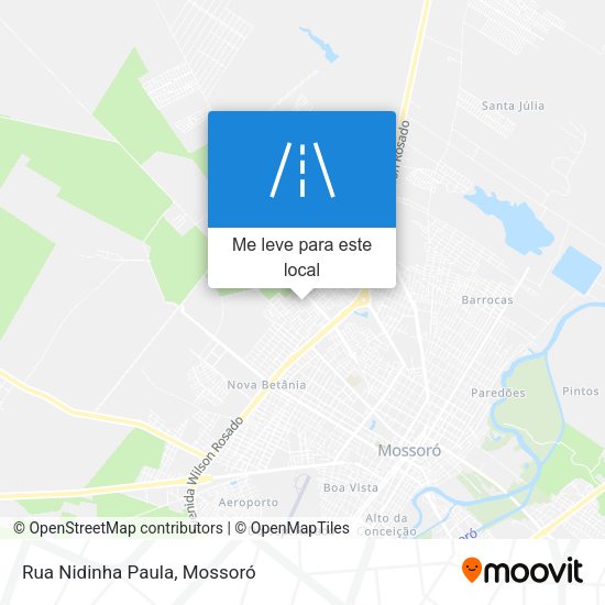 Rua Nidinha Paula mapa