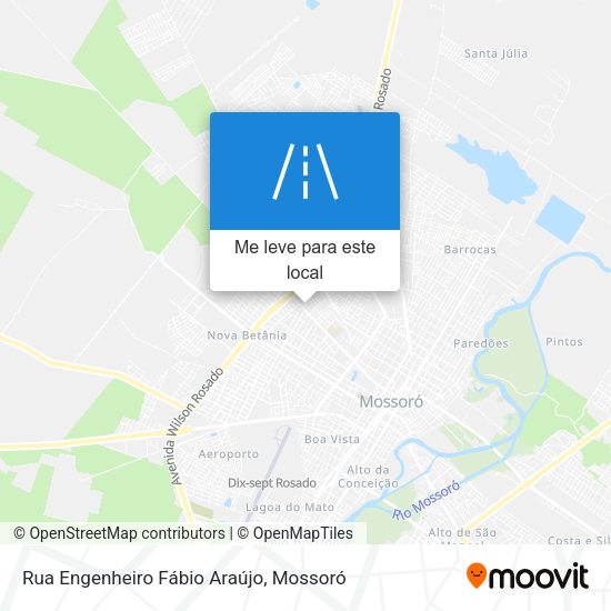Rua Engenheiro Fábio Araújo mapa